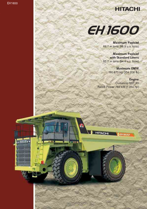 Самоскиди із жорсткою рамою Hitachi EH 1600