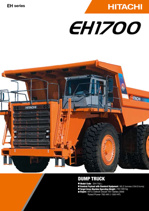 Самоскиди із жорсткою рамою Hitachi EH 1700