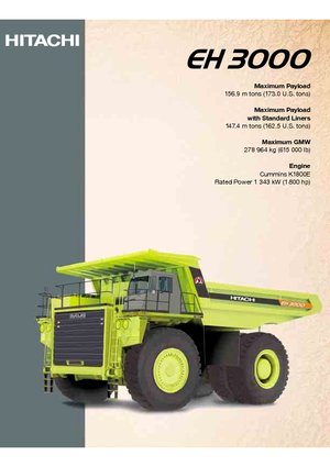 Самоскиди із жорсткою рамою Hitachi EH 3000