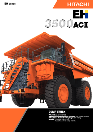 Самоскиди із жорсткою рамою Hitachi EH3500ACII