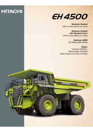 Самоскиди із жорсткою рамою Hitachi EH 4500