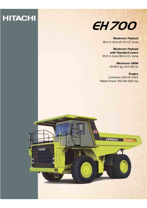 Самоскиди із жорсткою рамою Hitachi EH 700-2