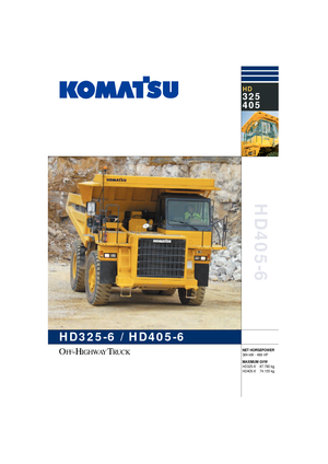 Самоскиди із жорсткою рамою Komatsu HD325-6/4WD