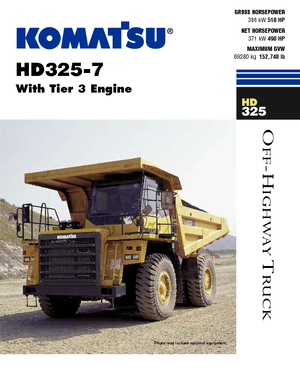 Самоскиди із жорсткою рамою Komatsu HD325-7