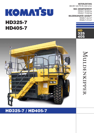 Самоскиди із жорсткою рамою Komatsu HD405-7