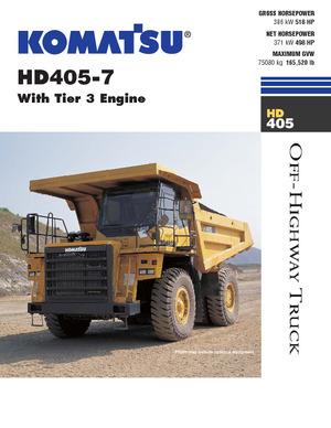 Самоскиди із жорсткою рамою Komatsu HD405-7