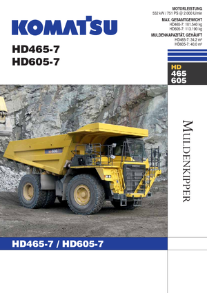 Самоскиди із жорсткою рамою Komatsu HD605-7 E0