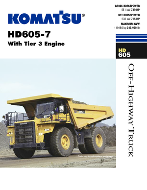 Самоскиди із жорсткою рамою Komatsu HD605-7 E0