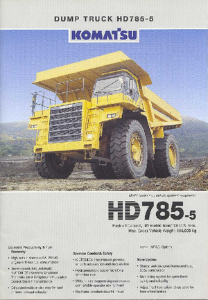 Самоскиди із жорсткою рамою Komatsu HD785-5