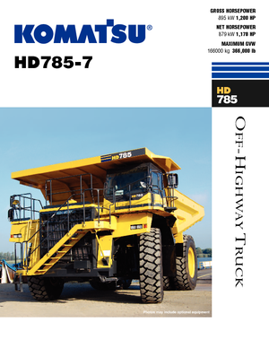 Самоскиди із жорсткою рамою Komatsu HD785-7