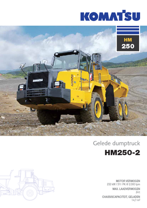 Шарнірні самоскиди Komatsu HM250-2