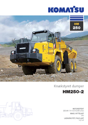 Шарнірні самоскиди Komatsu HM250-2