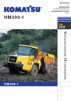 Шарнірні самоскиди Komatsu HM300-1