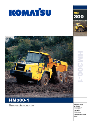 Шарнірні самоскиди Komatsu HM300-1