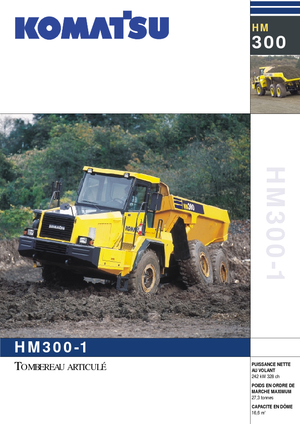 Шарнірні самоскиди Komatsu HM300-1