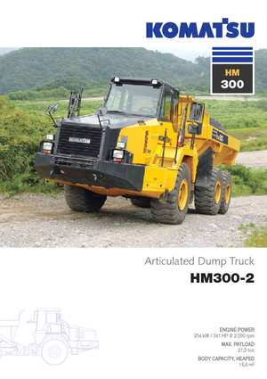 Шарнірні самоскиди Komatsu HM300-2