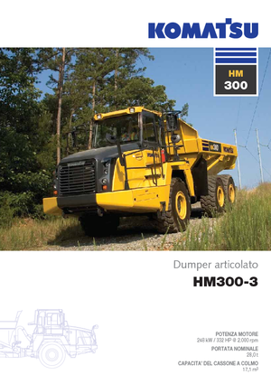 Шарнірні самоскиди Komatsu HM300-3