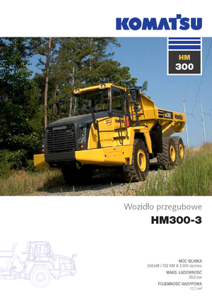 Шарнірні самоскиди Komatsu HM300-3