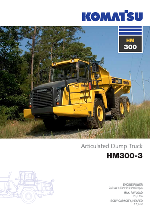 Шарнірні самоскиди Komatsu HM300-3