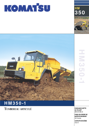 Шарнірні самоскиди Komatsu HM350-1