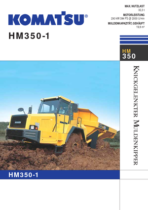 Шарнірні самоскиди Komatsu HM350-1