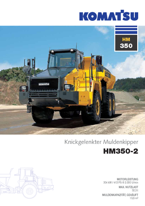 Шарнірні самоскиди Komatsu HM350-2