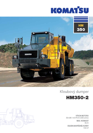 Шарнірні самоскиди Komatsu HM350-2
