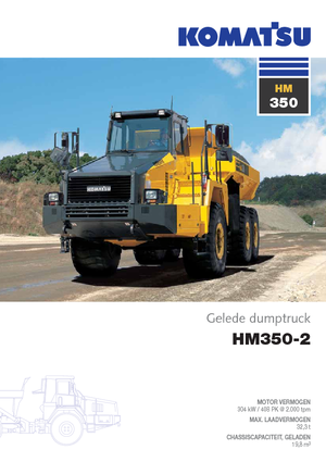 Шарнірні самоскиди Komatsu HM350-2