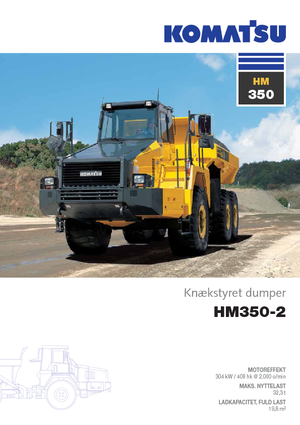 Шарнірні самоскиди Komatsu HM350-2