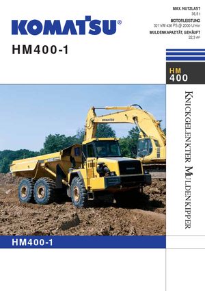 Шарнірні самоскиди Komatsu HM400-1