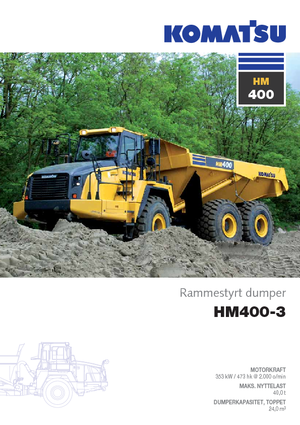 Шарнірні самоскиди Komatsu HM400-3