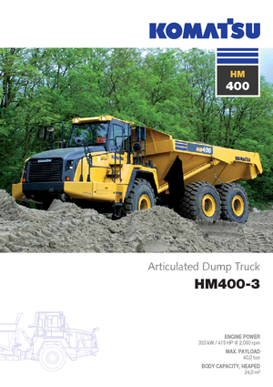 Шарнірні самоскиди Komatsu HM400-3