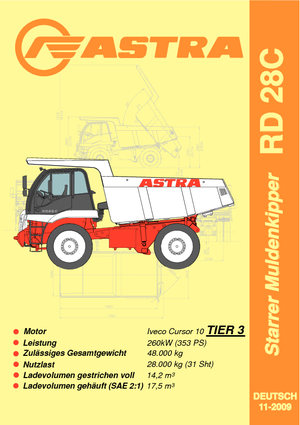 Самоскиди із жорсткою рамою Astra RD 28 C