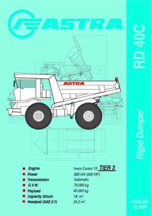 Самоскиди із жорсткою рамою Astra RD 40 C