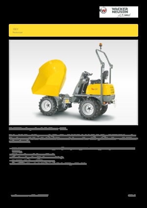 Колісні самоскиди Wacker Neuson 1601