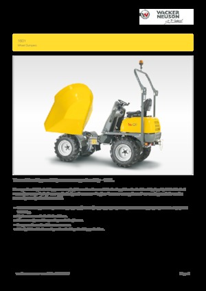 Колісні самоскиди Wacker Neuson 1601