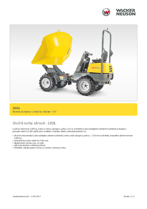 Колісні самоскиди Neuson 2001