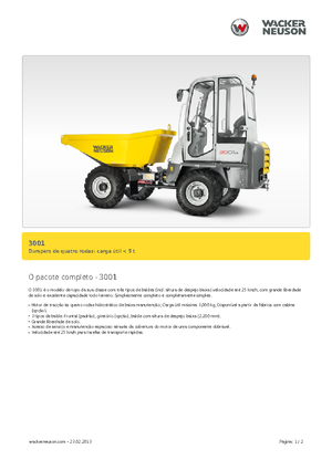 Колісні самоскиди Neuson 3001
