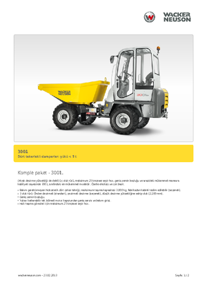 Колісні самоскиди Neuson 3001