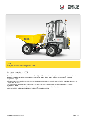 Колісні самоскиди Neuson 3001