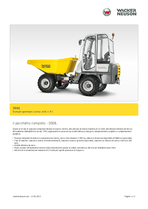 Колісні самоскиди Neuson 3001