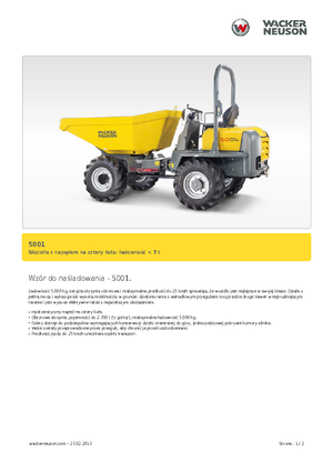 Колісні самоскиди Neuson 5001