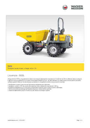 Колісні самоскиди Neuson 5001