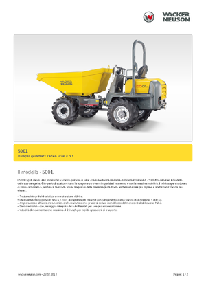Колісні самоскиди Neuson 5001