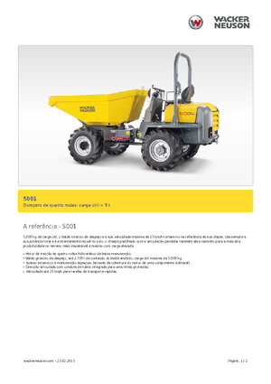Колісні самоскиди Neuson 5001
