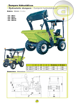 Колісні самоскиди Agrimac DH 250 H