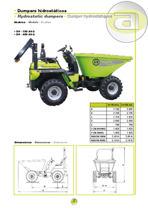 Колісні самоскиди Agrimac DH 400 AHG