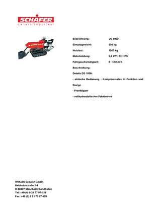 Гусеничні самоскиди SCHÄFER DS 1000