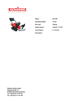 Гусеничні самоскиди SCHÄFER DS 1200