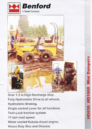 Колісні самоскиди Benford HD 1000